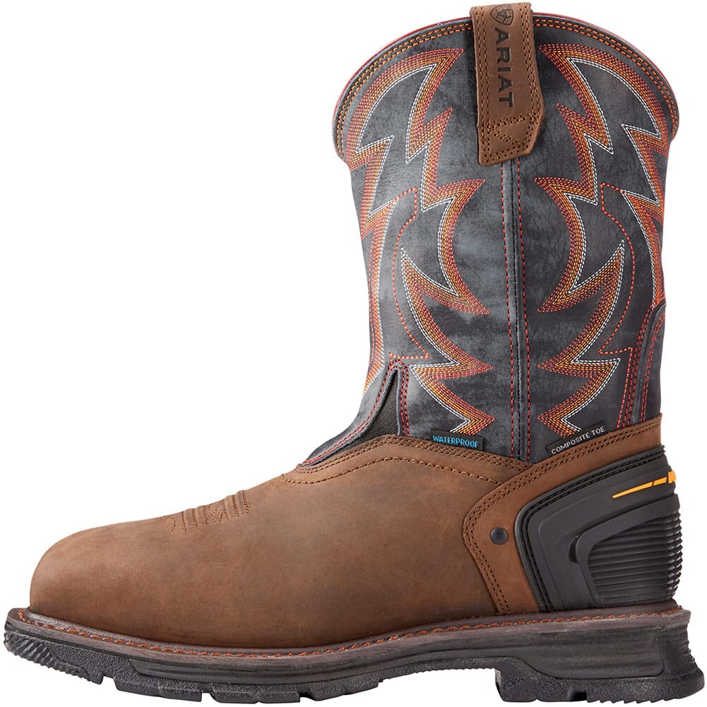 Ariat Men's Catalyst VX Thunder H2O Safety Boots - Brown/Storm