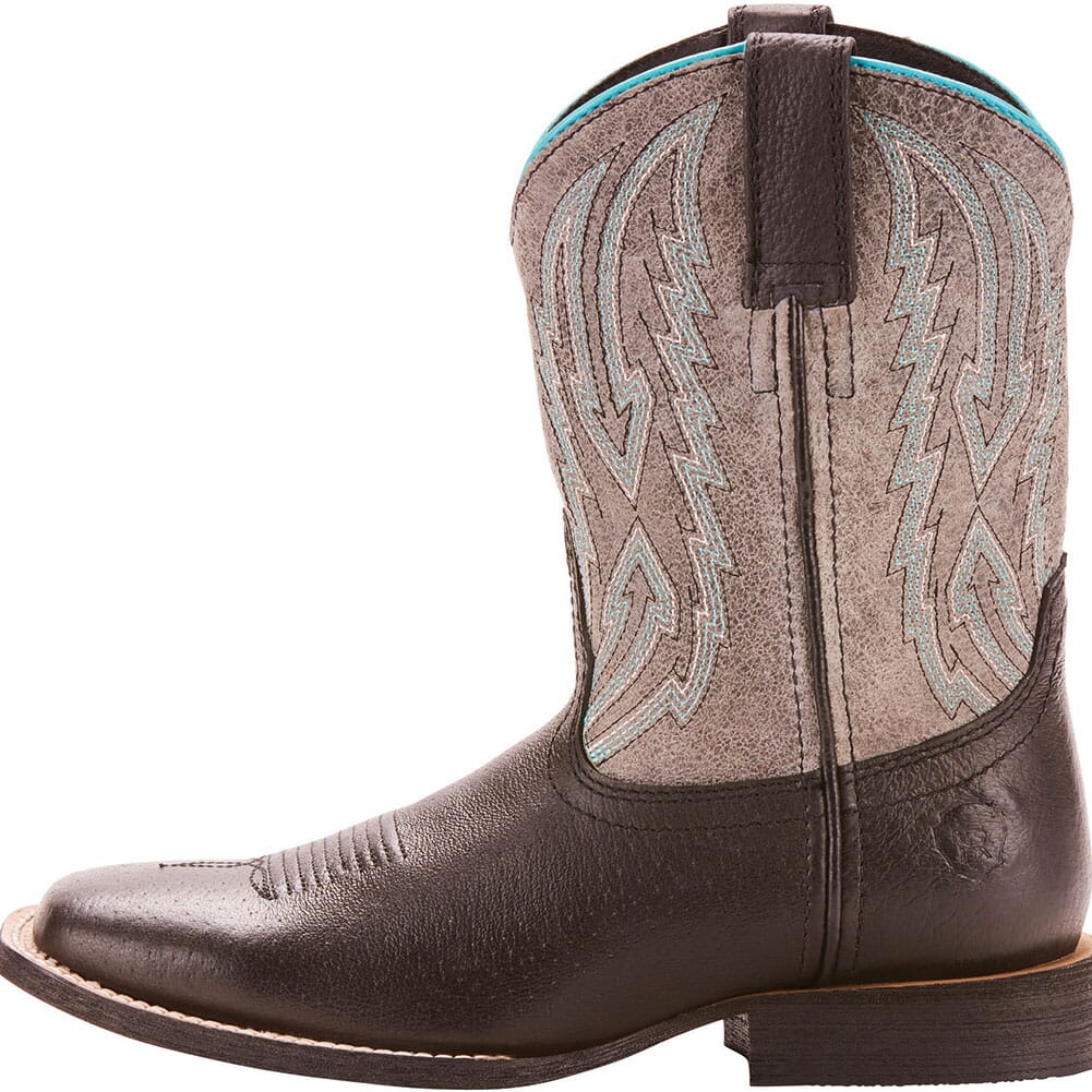 Ariat Youth Relentless Unrivaled Western Boots - Black Jag/Glo Grey