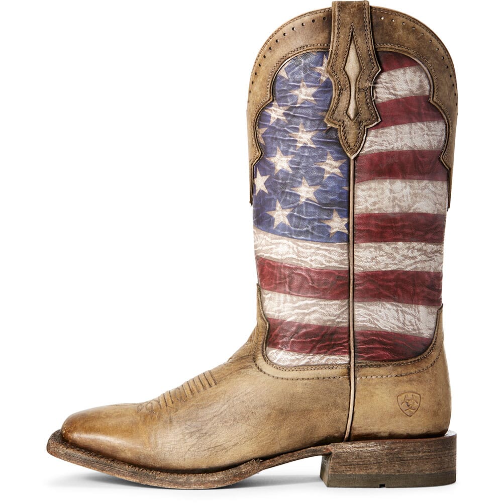 Ariat Men's Ranchero Western Boots - Stars and Stripes/Brown