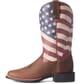 Ariat Women's Round Up Patriot Western Boots Brown Front
