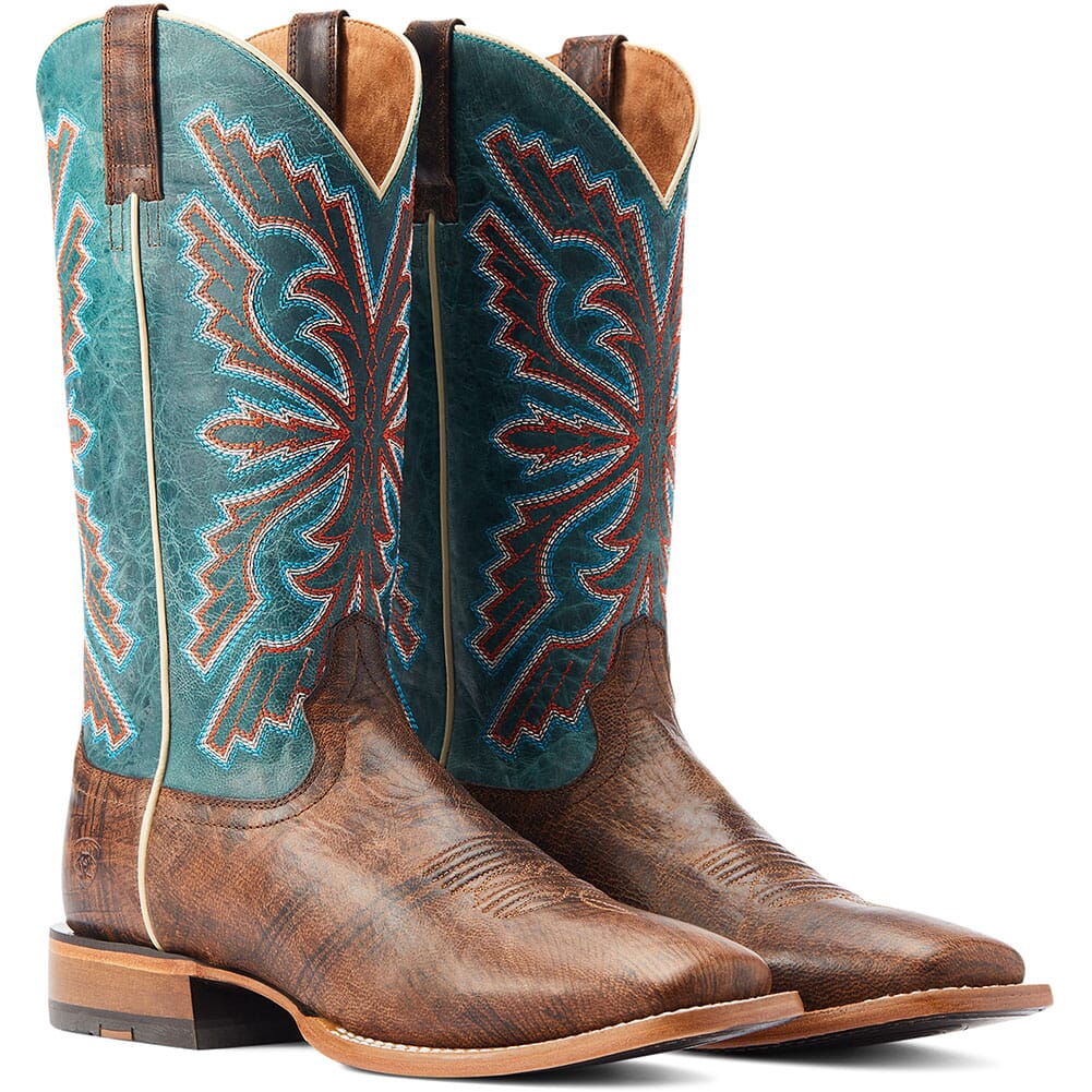 Ariat Men's Sting Western Boots - Teal/Burnt Brown