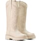 10053594 Ariat Women's Tallbaby Western Boots - Distressed Ivory