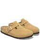 BK1026164 Birkenstock Women's Boston Suede Leather Clogs - Latte Cream