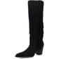 DI2282-BK Dingo Women's Twister Leather Boots - Black