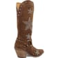 Dingo Women's Lucky Stars Suede Leather Boots - Brown