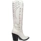 Dingo Women's Diamonds Forever Leather Boots - White