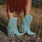 Dingo Women's Star Power Suede Leather Booties - Mint