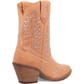 Dingo Women's Tiny Pony Suede Leather Booties - Peach