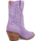 Dingo Women's Tiny Pony Suede Leather Booties - Lavender