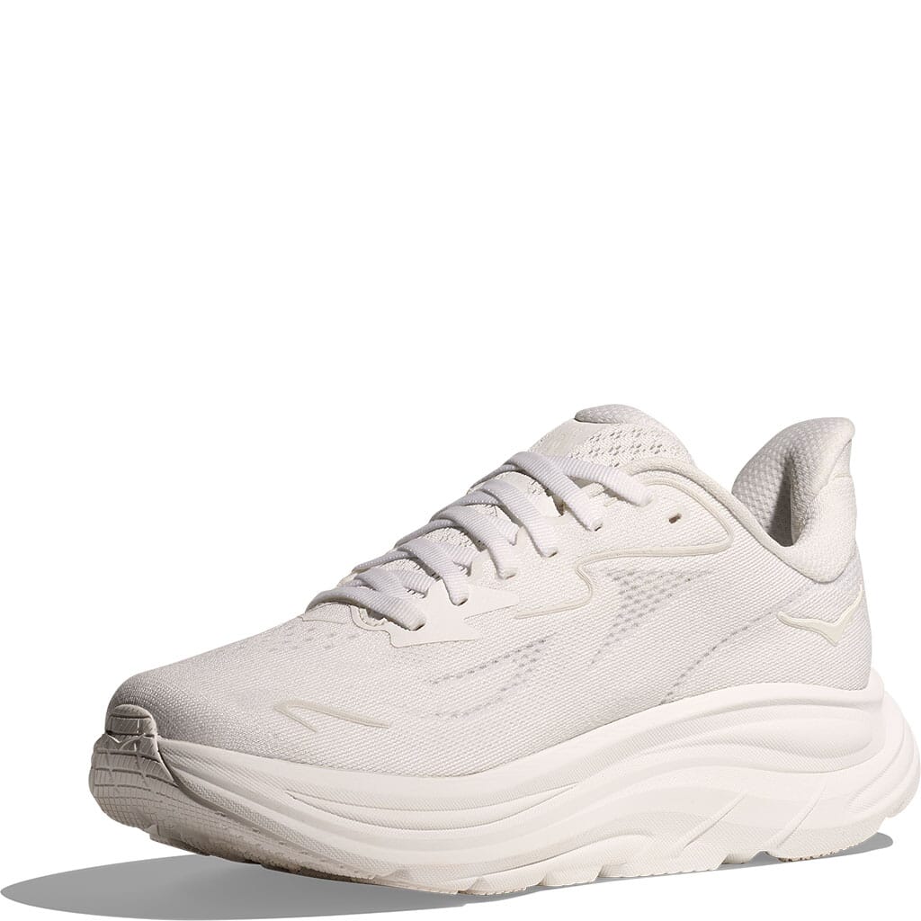 Hoka Women's Clifton 10 Athletic Shoes - White/White | elliottsboots