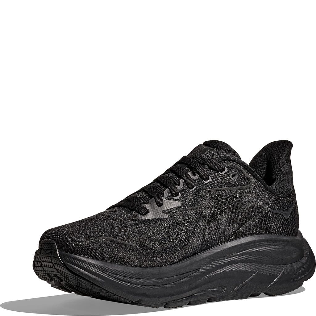 Hoka Men's Clifton 10 XWide Athletic Shoes - Black | elliottsboots