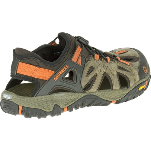 Merrell All Out Blaze Sieve Mens Hiking Water Shoes Brown Orange Vibram Sandals Merrell All Out Blaze Sieve MJ Women\ main image 3