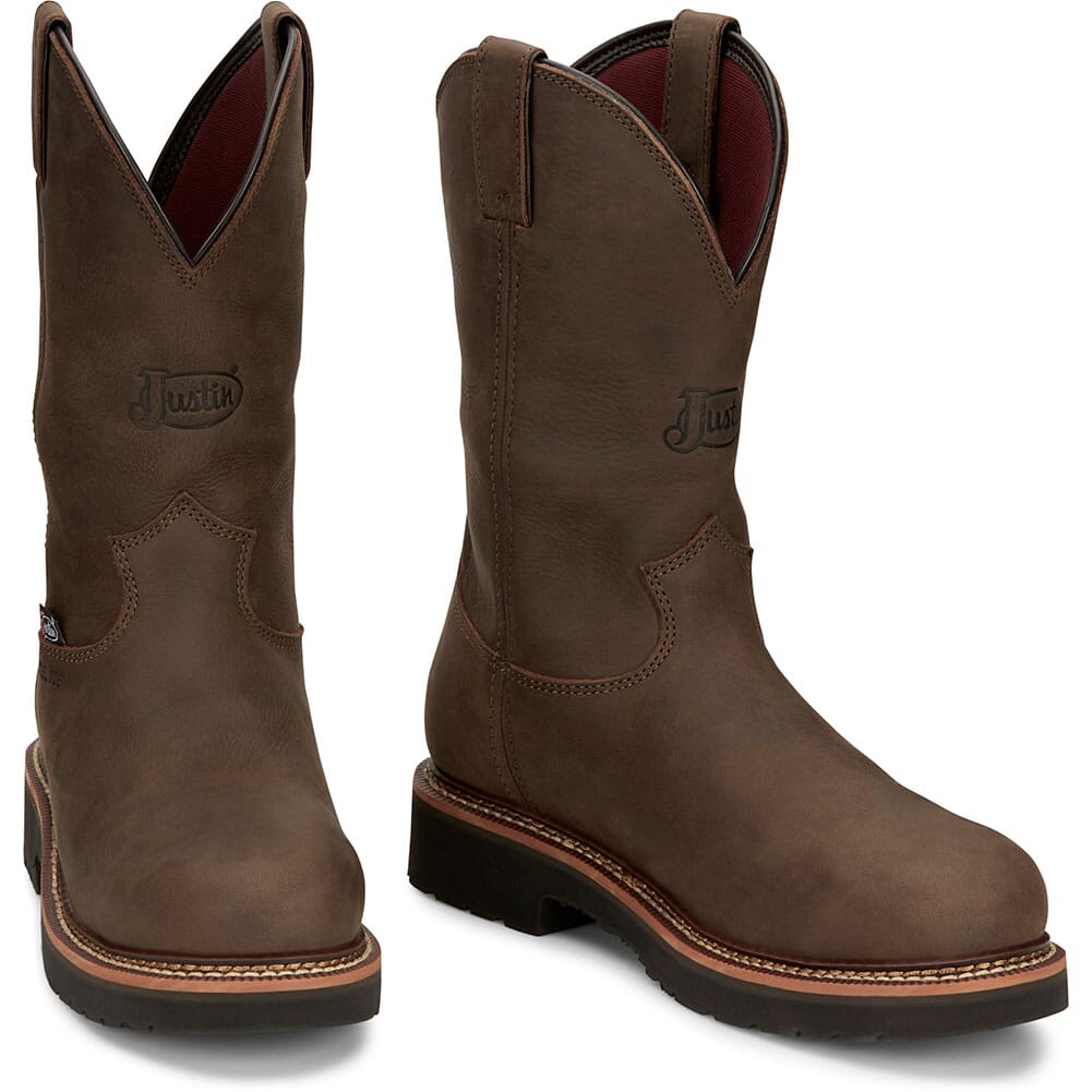 Justin Original Workboots Men's Carbide WP Safety Boots - Hickory
