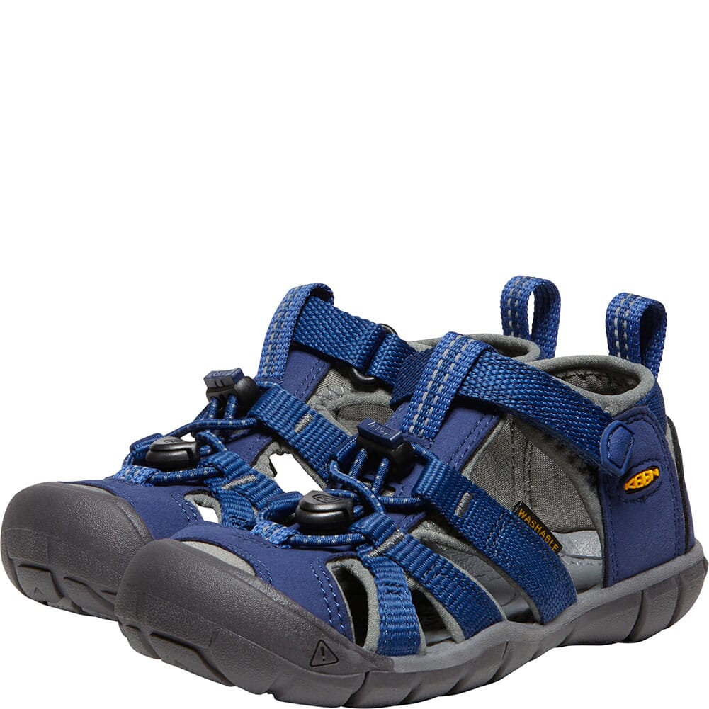 1010088 KEEN Kid's Seacamp II CNX Casual Shoes - Blue Depths/Gargoyle