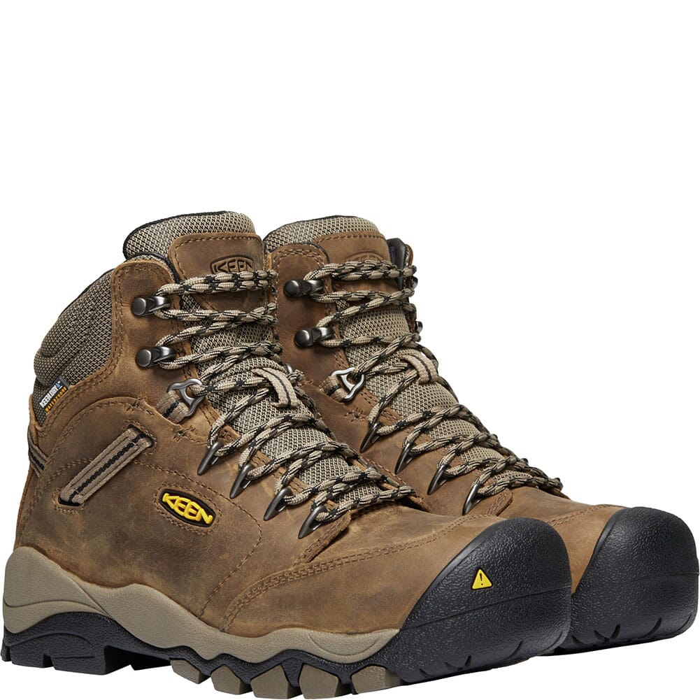 KEEN Utility Women's Canby WP Safety Boots - Shitake/Brindle