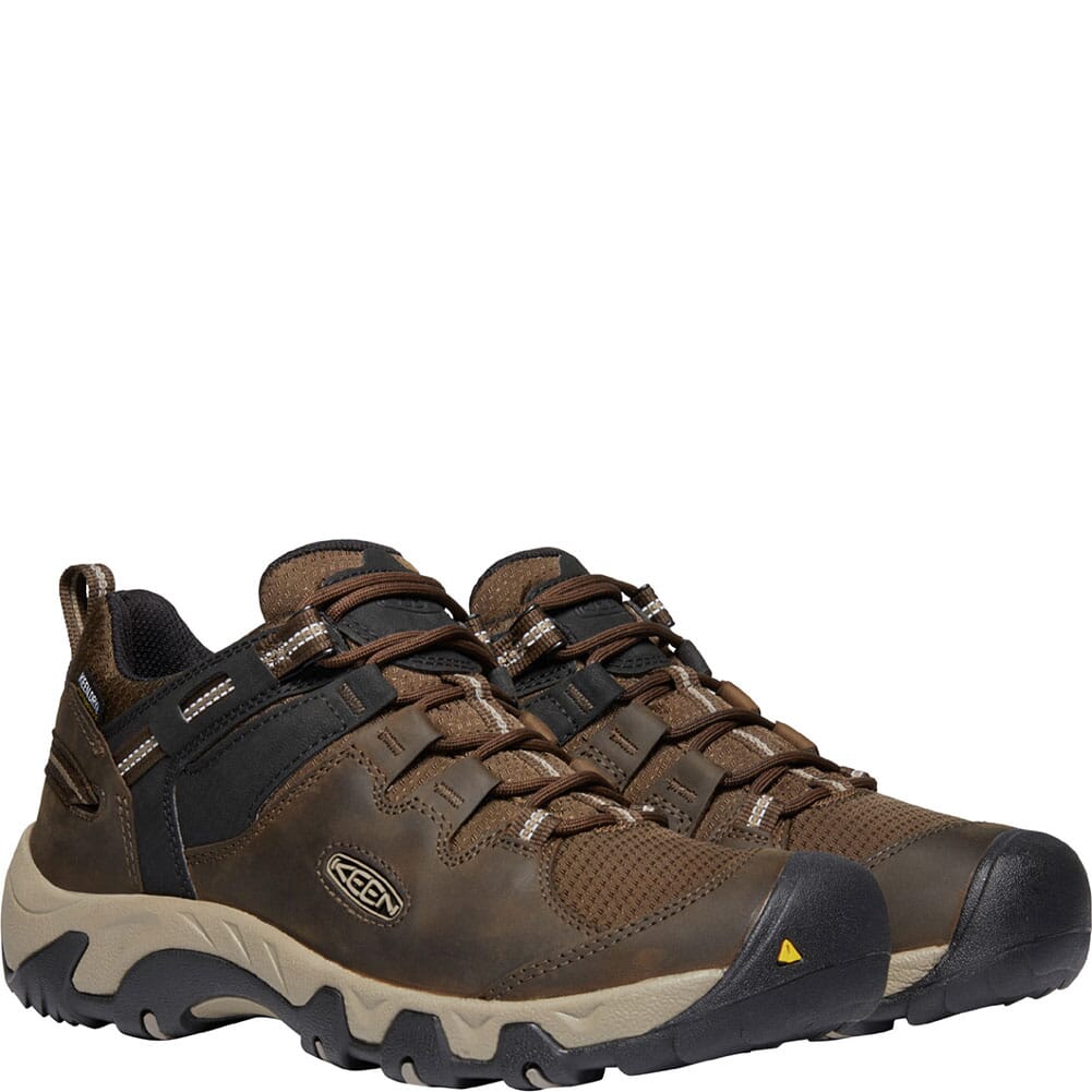 1022331 KEEN Men's Steens WP Hiking Shoes - Canteen/Brindle