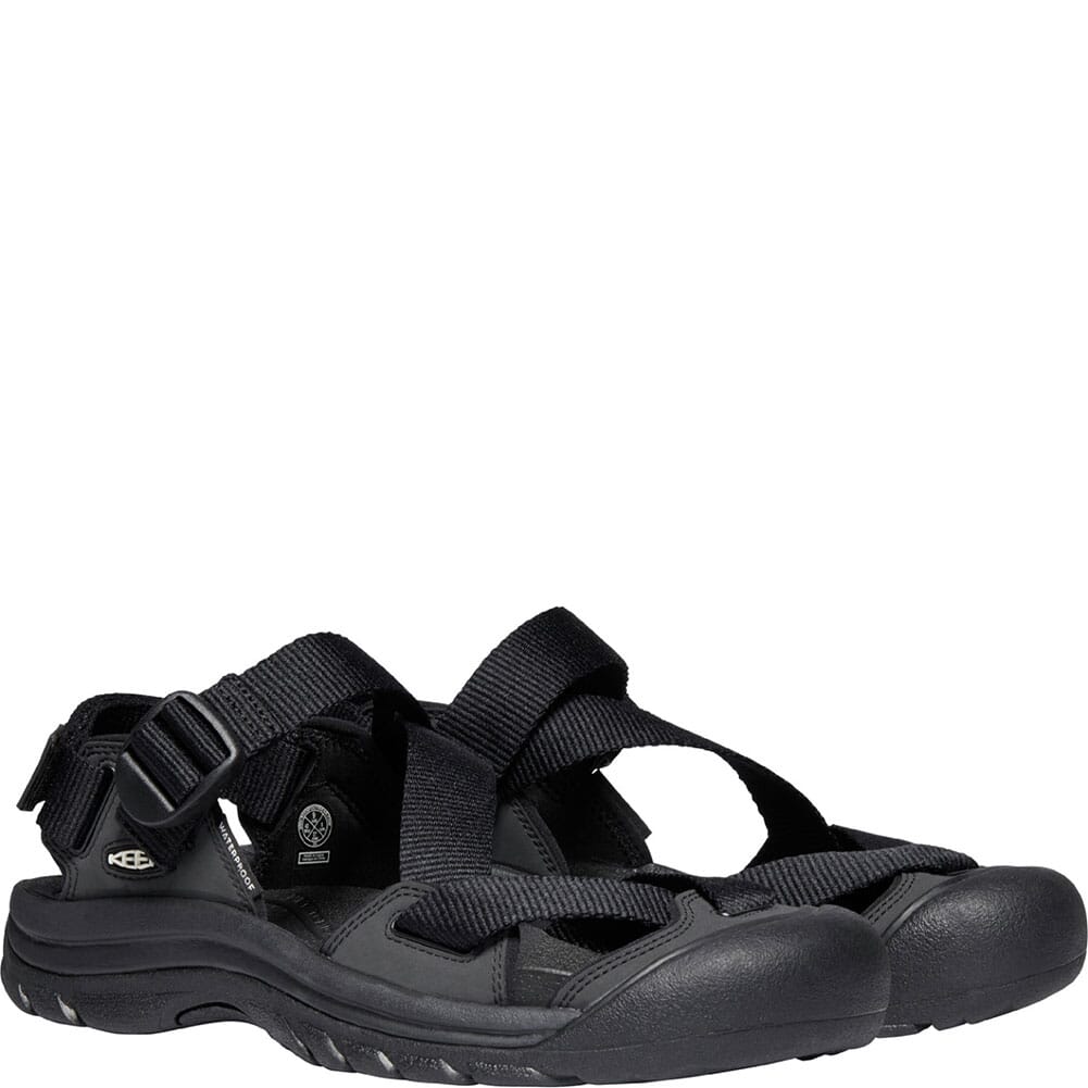 1022418 KEEN Men's Zerraport II Sandals - Black/Black
