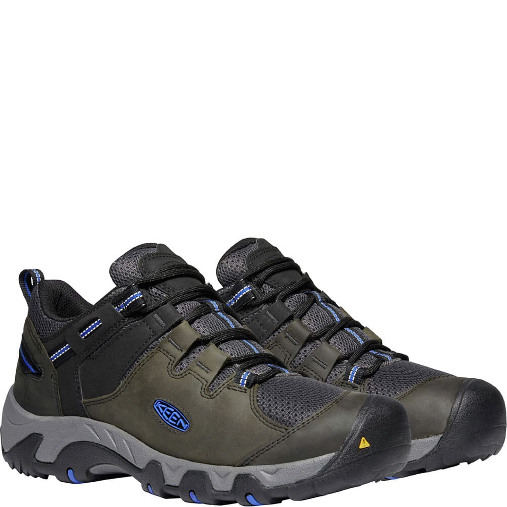 1022745 KEEN Men's Steens Vent Hiking Shoes - Magnet/Sky Diver