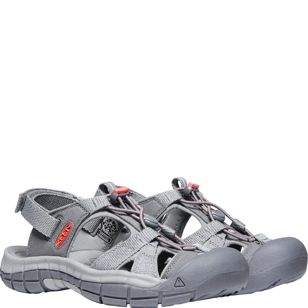1023290 KEEN Women's Ravine H2 Sandals - Steel Grey/Coral