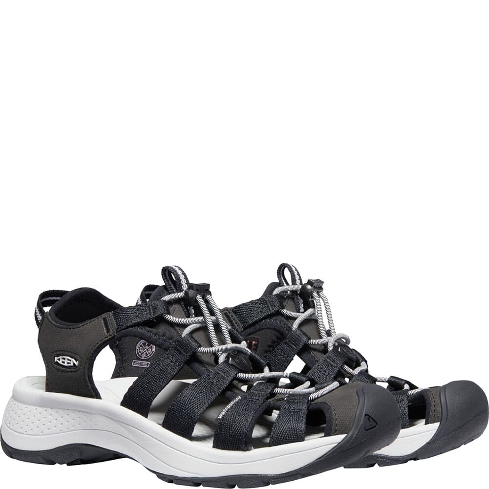 1023594 KEEN Women's Astoria West Sandals - Black/Grey