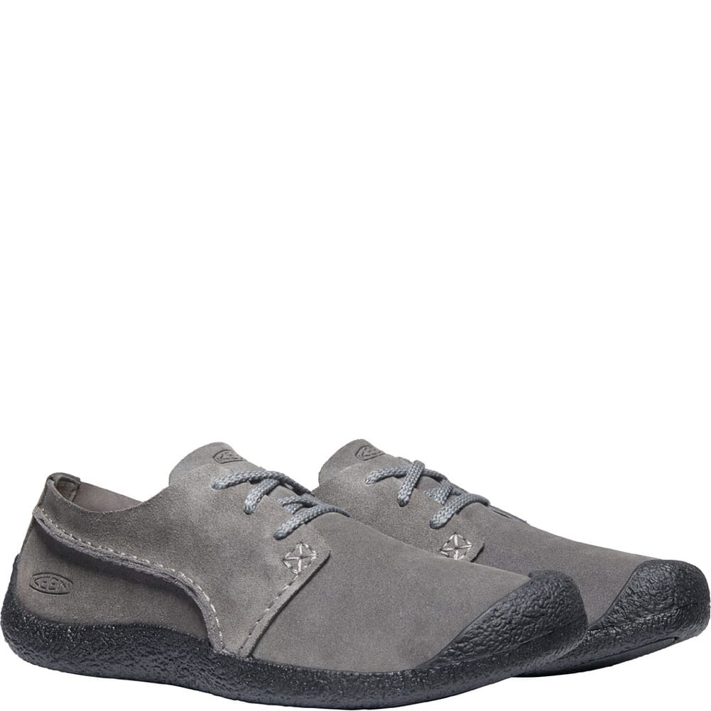 1024948 KEEN Men's Howser Suede Shoes - Steel Grey/Black