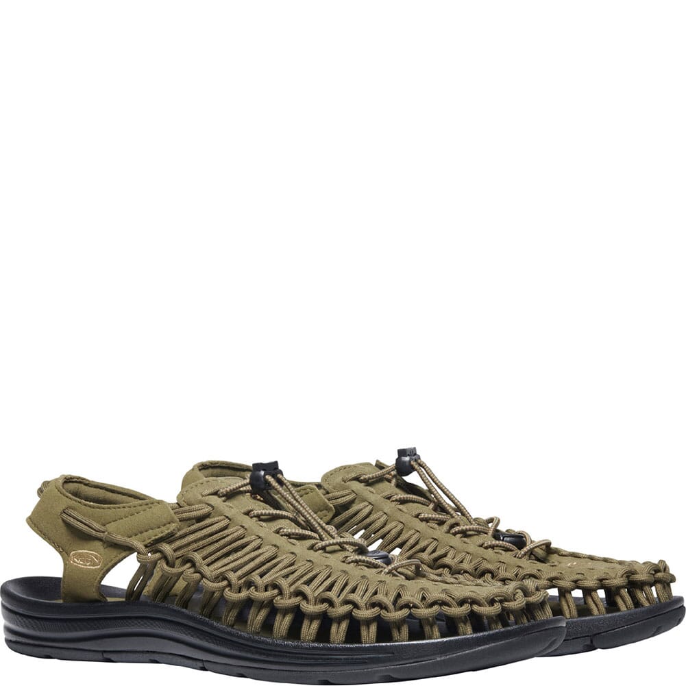 KEEN Outdoor Men's UNEEK Sandals - Dark Olive/Brown Sugar