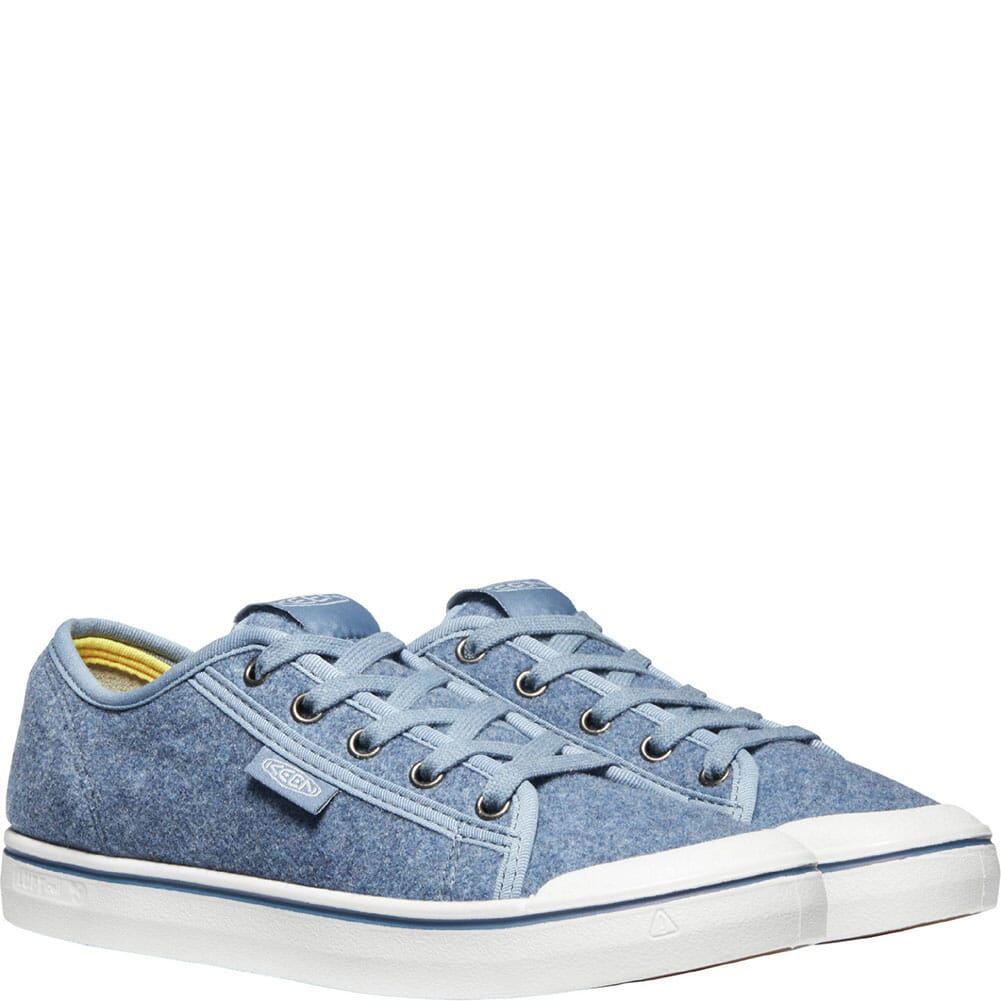 1025423 KEEN Women's Elsa Lite Felt Sneakers - Blue Felt/Vapor