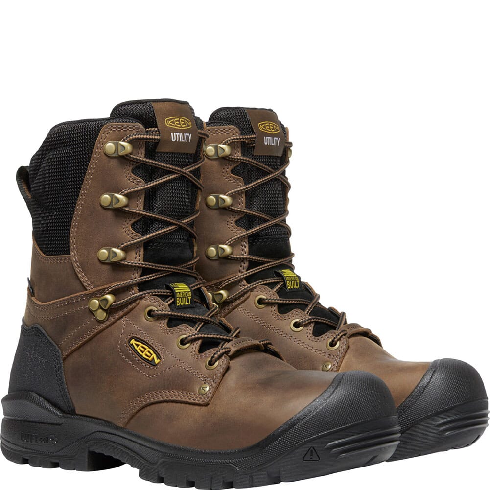 10264868 KEEN Utility Men's Independence WP Safety Boots - Dark Earth