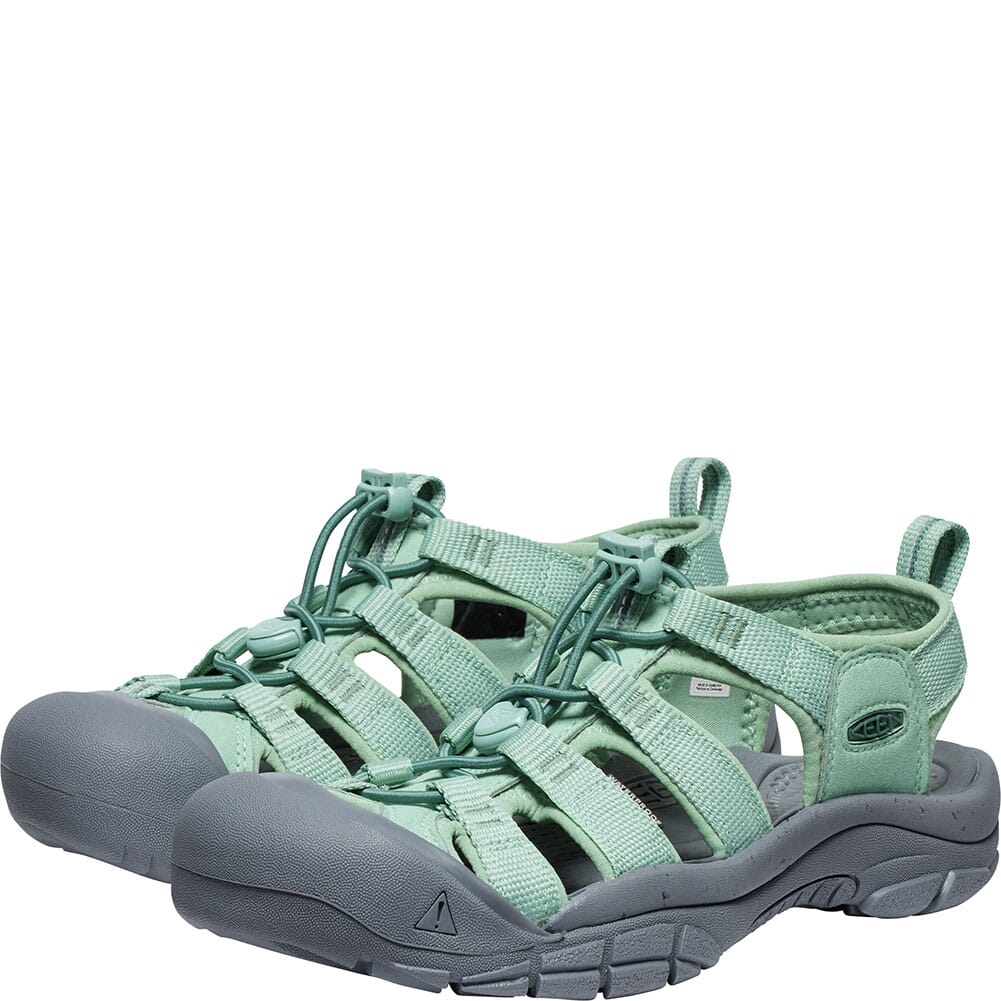 1028810 KEEN Women's Newport H2 Sandals - Granite/Green