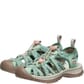 KEEN Women's Whisper Sandals Granite Green/Peach Parfait Front