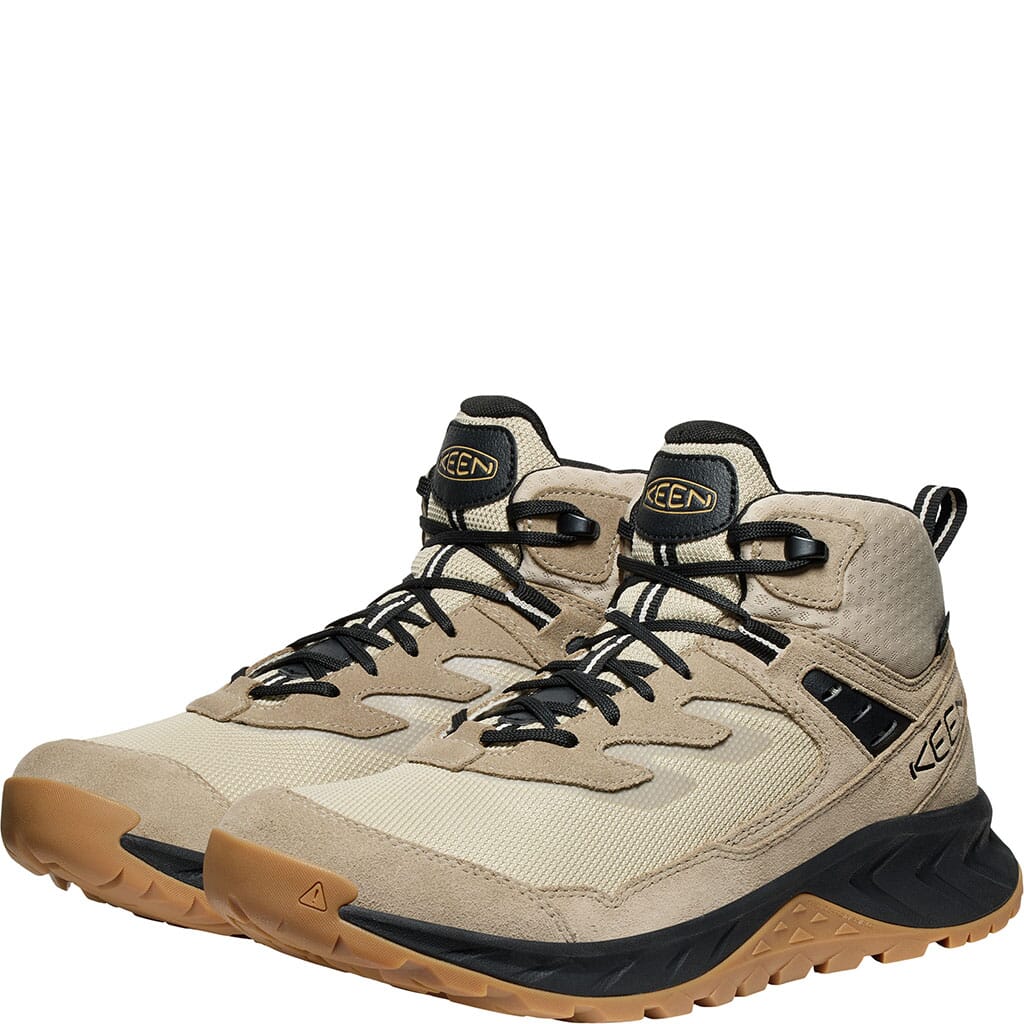 KEEN Men's Hightrail Waterproof Hiking Boots - Brindle/Oak Buff