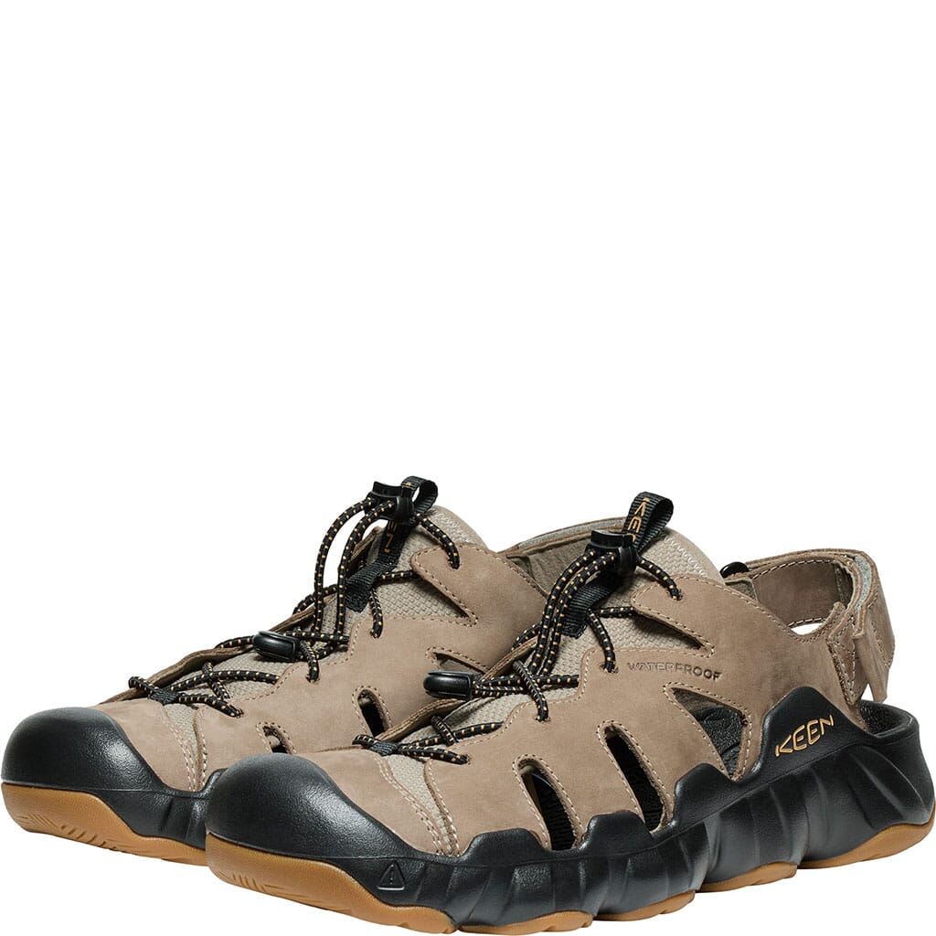 KEEN Men's Hyperport Fisherman Leather Sandals - Brindle/Oak Buff