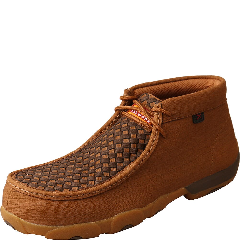 MDMNT02 Twisted X Men's Nano Toe Safety Driving Mocs - Clay/Cocoa