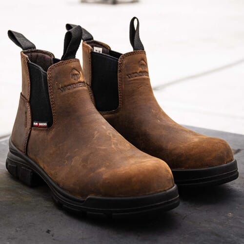 Wolverine Men\'s DuraShocks SR Icon Romeo Work Boot in Dark Brown - W241102 Wolverine Men main image 2
