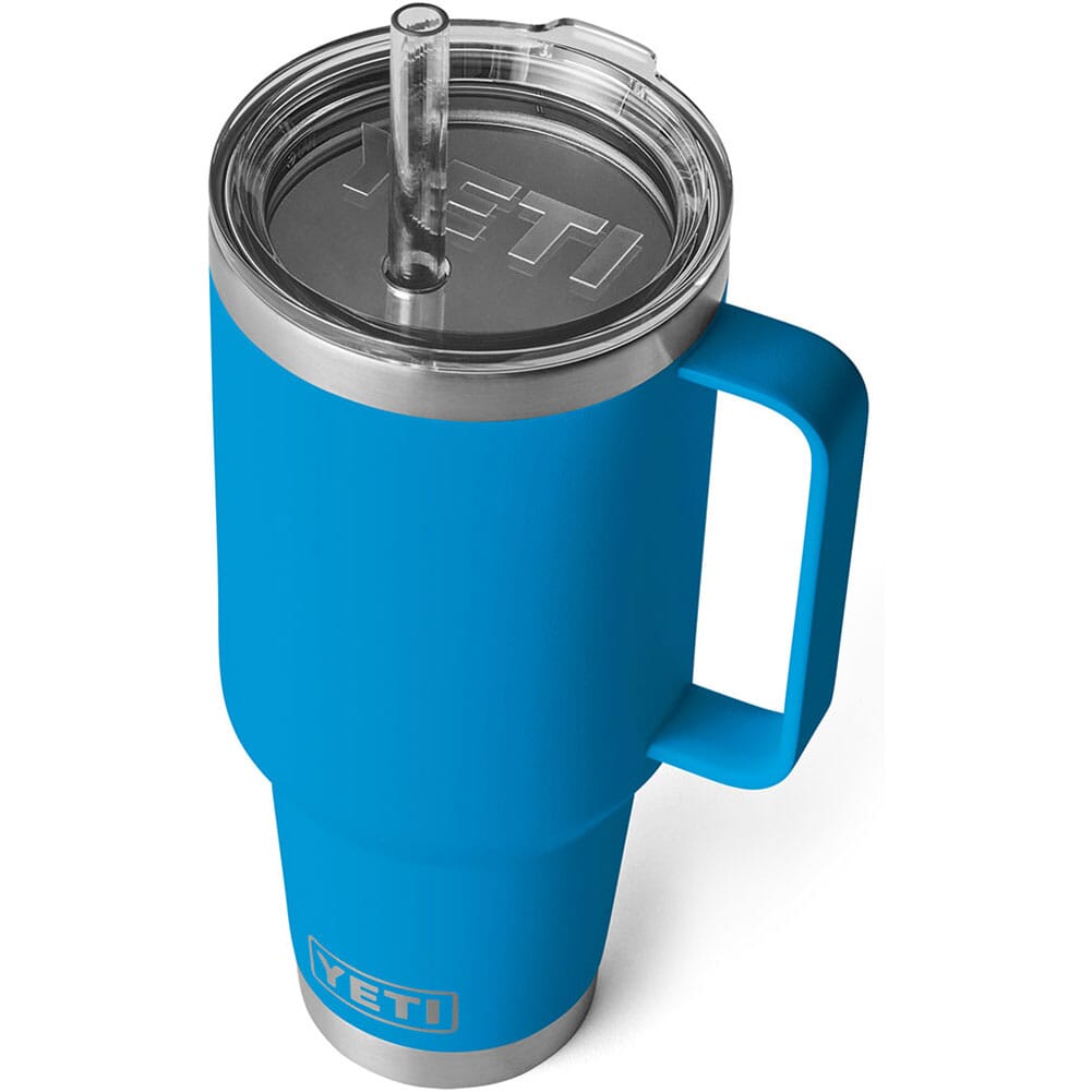 Yeti Rambler 42 oz Straw Mug - Big Wave Blue | elliottsboots