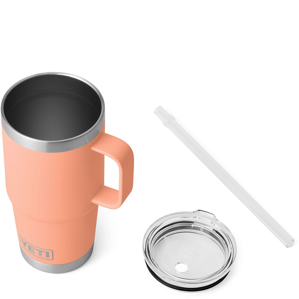 Yeti Rambler 25oz Straw Mug - Lowcountry Peach | elliottsboots
