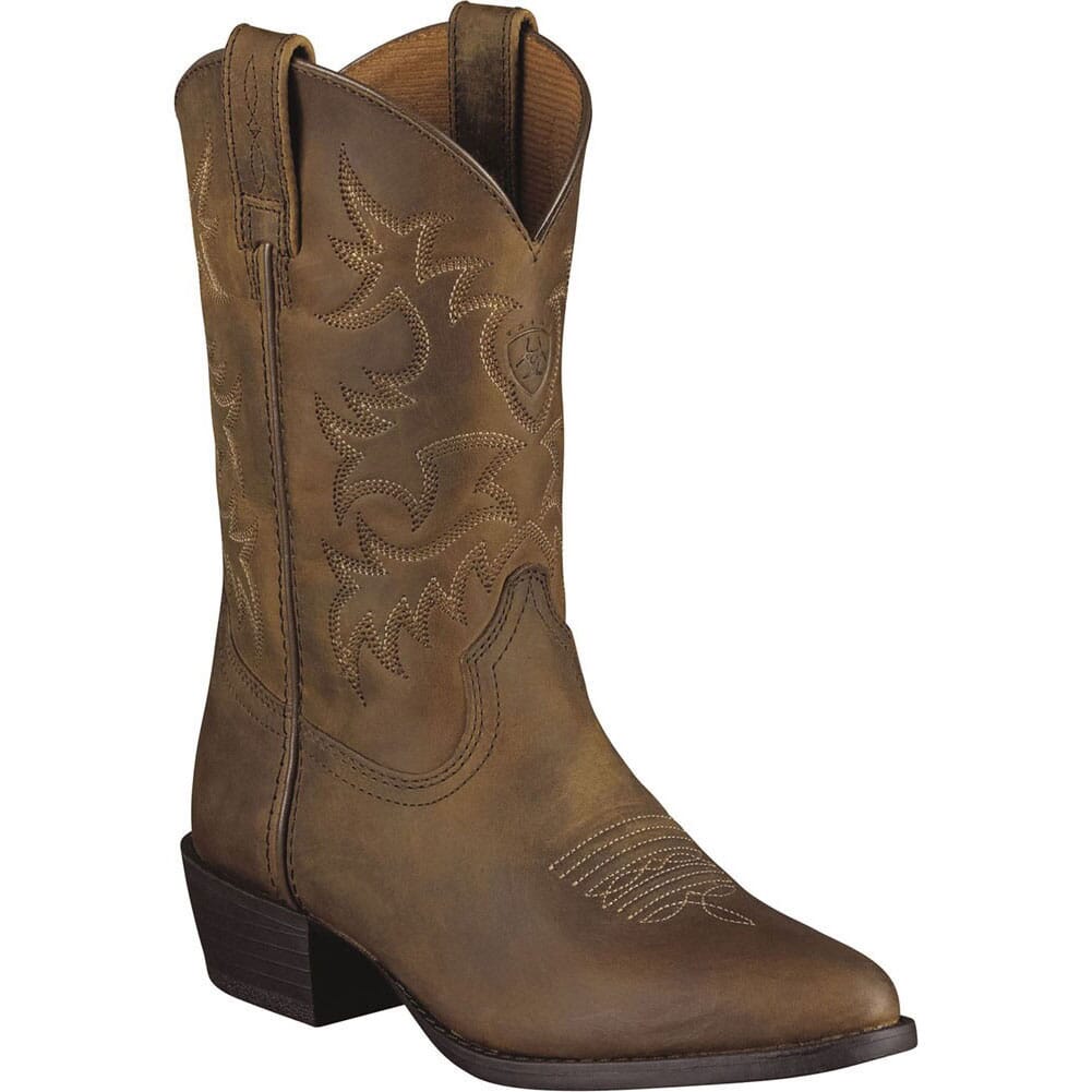 Image for Ariat Youth Heritage Stockman Western Boots - Brown from elliottsboots