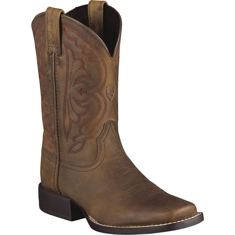 Image for Ariat Kids Quickdraw Western Boots - Brown from bootbay
