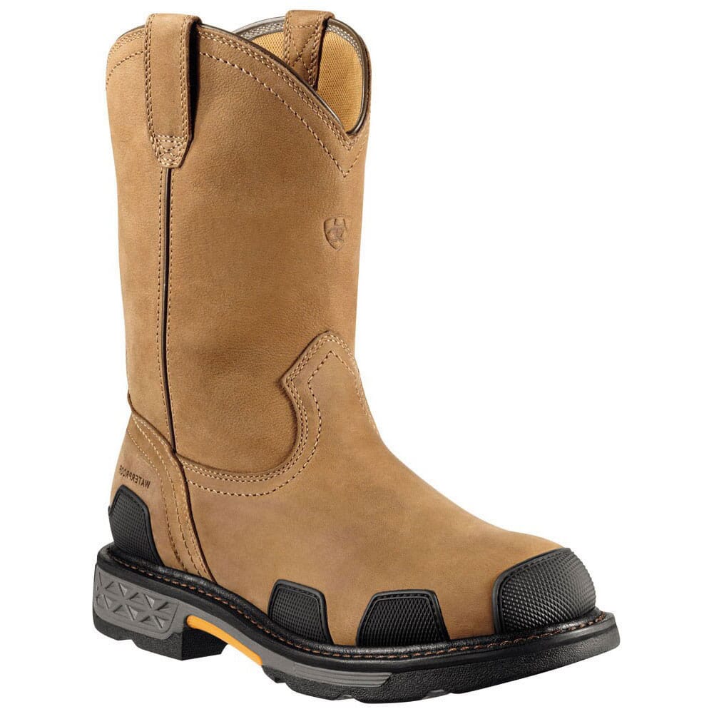 Ariat Men s Overdrive WP Safety Boots Dusted Brown elliottsboots