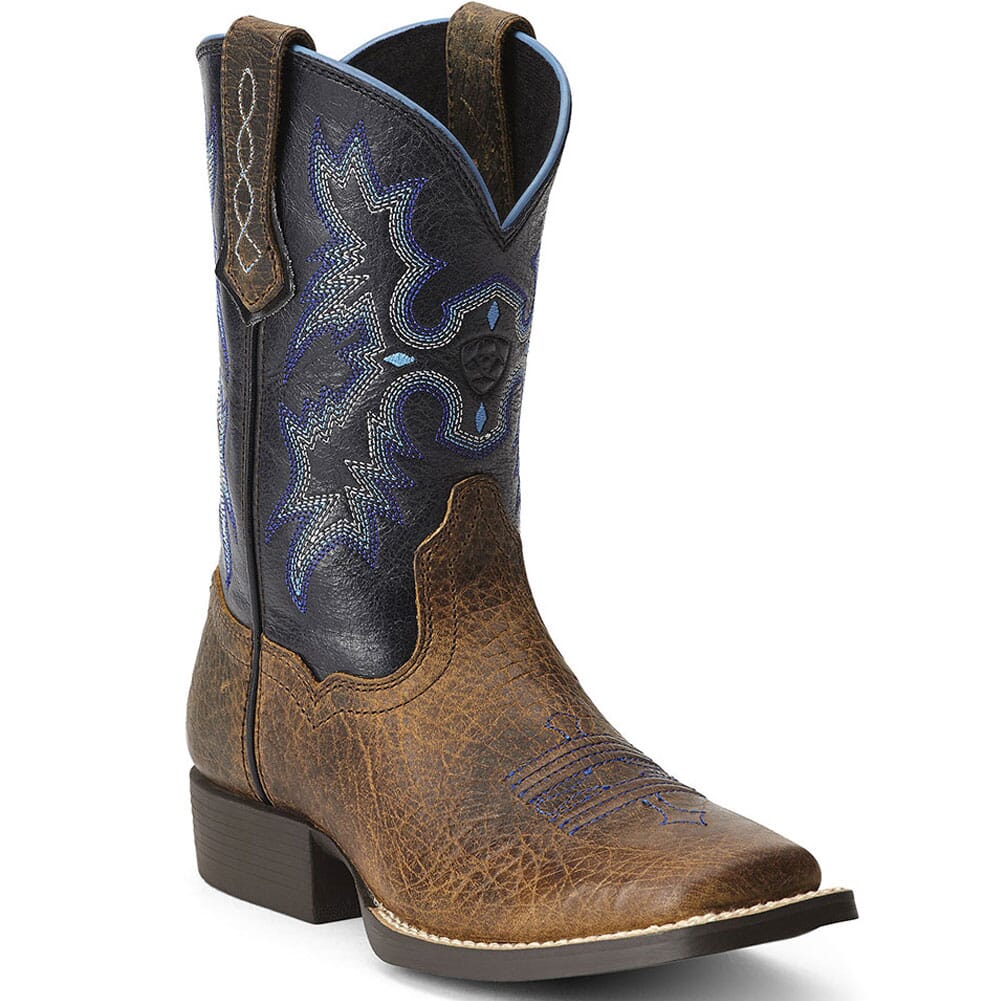 Image for Ariat Kid's Tombstone Western Boots - Earth/Black from elliottsboots