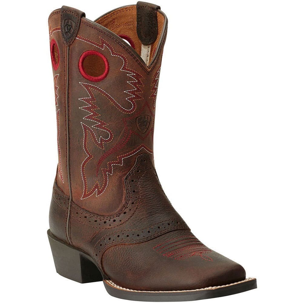 Image for Ariat Youth Roughstock Western Boots - Brown from elliottsboots