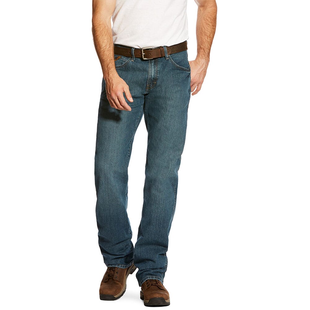 Image for Ariat Men's Rebar M4 Relaxed Boot Cut Jeans - Carbine from bootbay