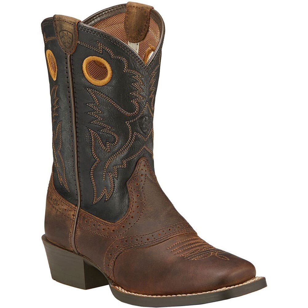 Image for Ariat Youth Heritage Roughstock Western Boots - Brown from elliottsboots
