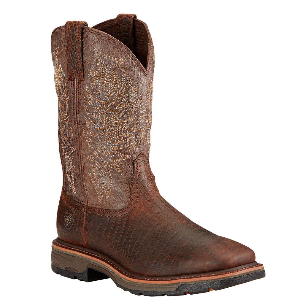 ariat workhog croc print