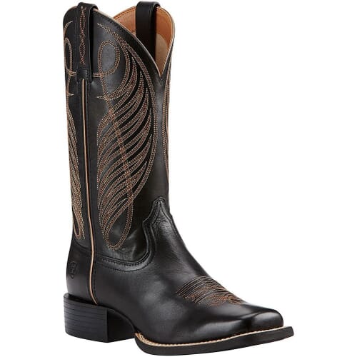 Image for Ariat Women's Round Up Western Boots - Limousin Black from elliottsboots