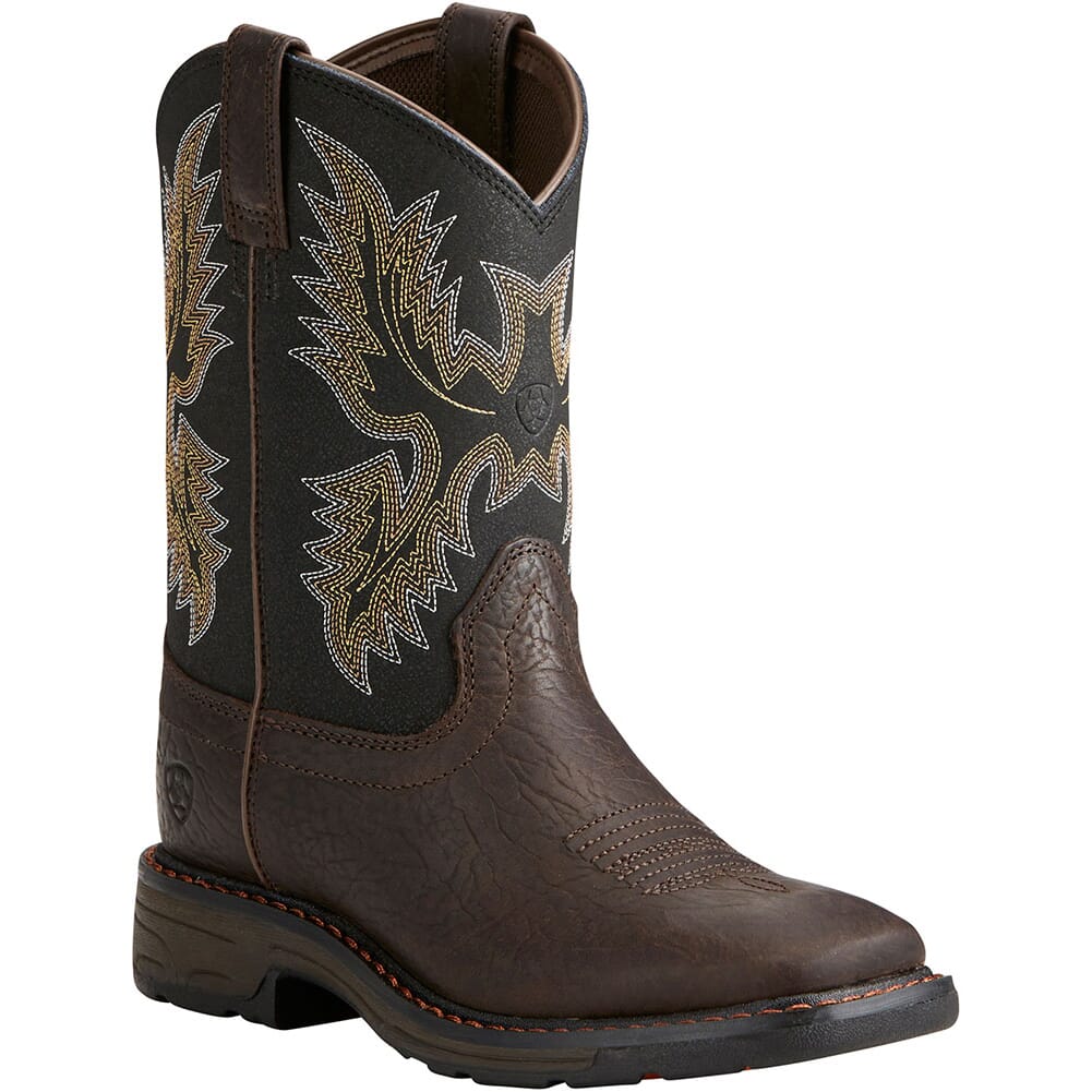 Image for Ariat Kid's Workhog Western Boots - Brown from elliottsboots