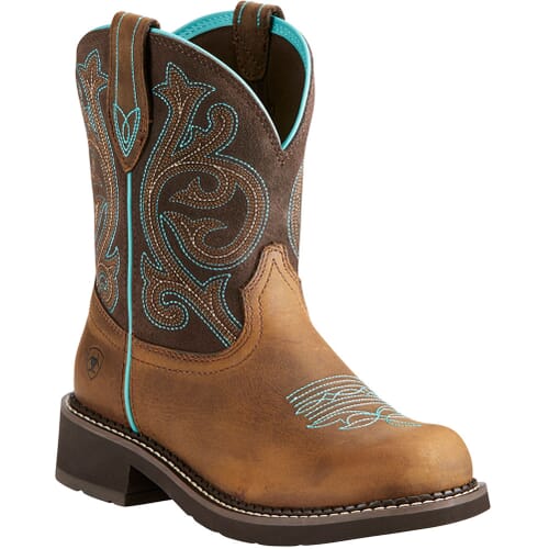 Image for Ariat Women's Fatbaby Heritage Western Boots - Distressed Brown/Fudge from elliottsboots