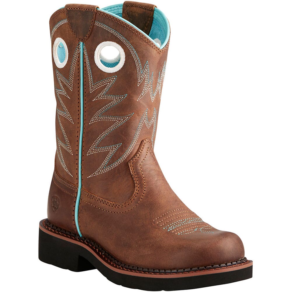 Image for Ariat Kid's Probaby Western Boots - Distressed Brown from elliottsboots