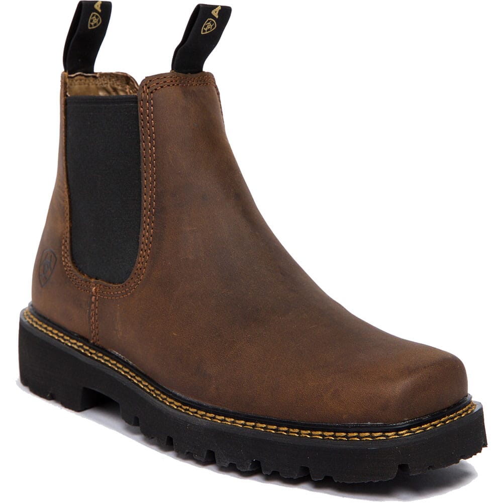 mens square toe casual boots