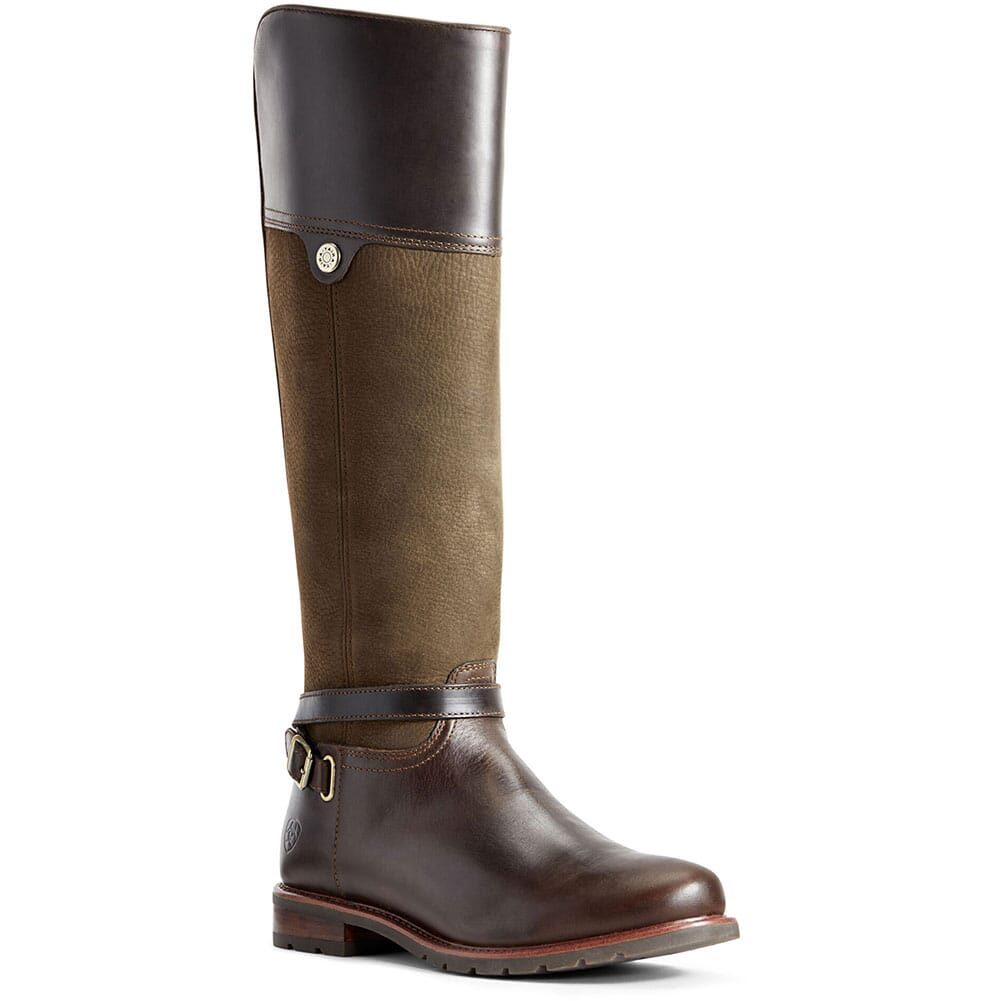 Image for Ariat Women's Carden WP Equestrian Boots - Chocolate/Willow from elliottsboots